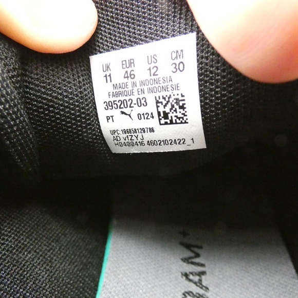 Puma Caven 2.0 395202-03 Mens US 12 Basketball Shoes Black Castlerock Sneakers - Picture 9 of 10